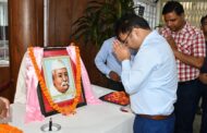 भारत रत्न पंडित गोविन्द बल्लभ पंत के जन्म दिवस पर माल्यापर्ण कर श्रद्धासुमन अर्पित किये 